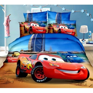 Parure de lit Flash McQueen, bonne qualité et à la mode, confortable sur un lit dans une maison