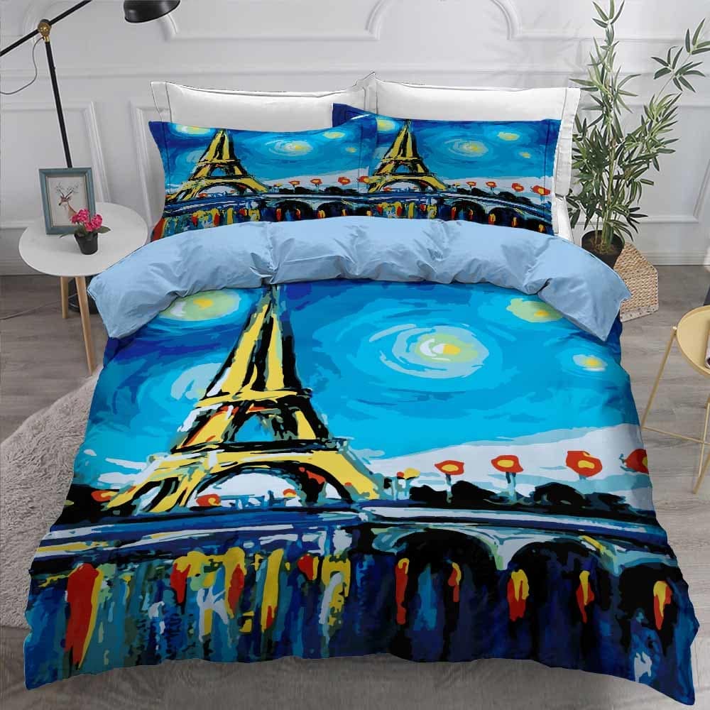 Parure de lit tour Eiffel Bleue 146915201446421 6cgr0f