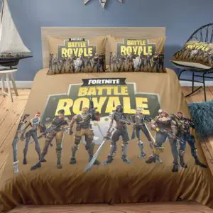 Parure de lit Fortnite Battle Royale. Bonne qualité, confortable et à la mode sur un lit dans une maison