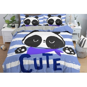 Parure de lit panda mignon. Bonne qualité, confortable et à la mode