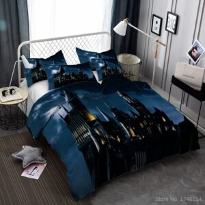Parure de lit maison Harry Potter. Bonne qualité, confortable et à la mode sur un lit dans une maison