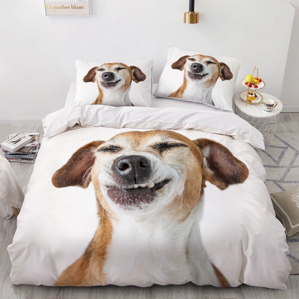 Parure de lit chien qui sourit 43563 05ca33