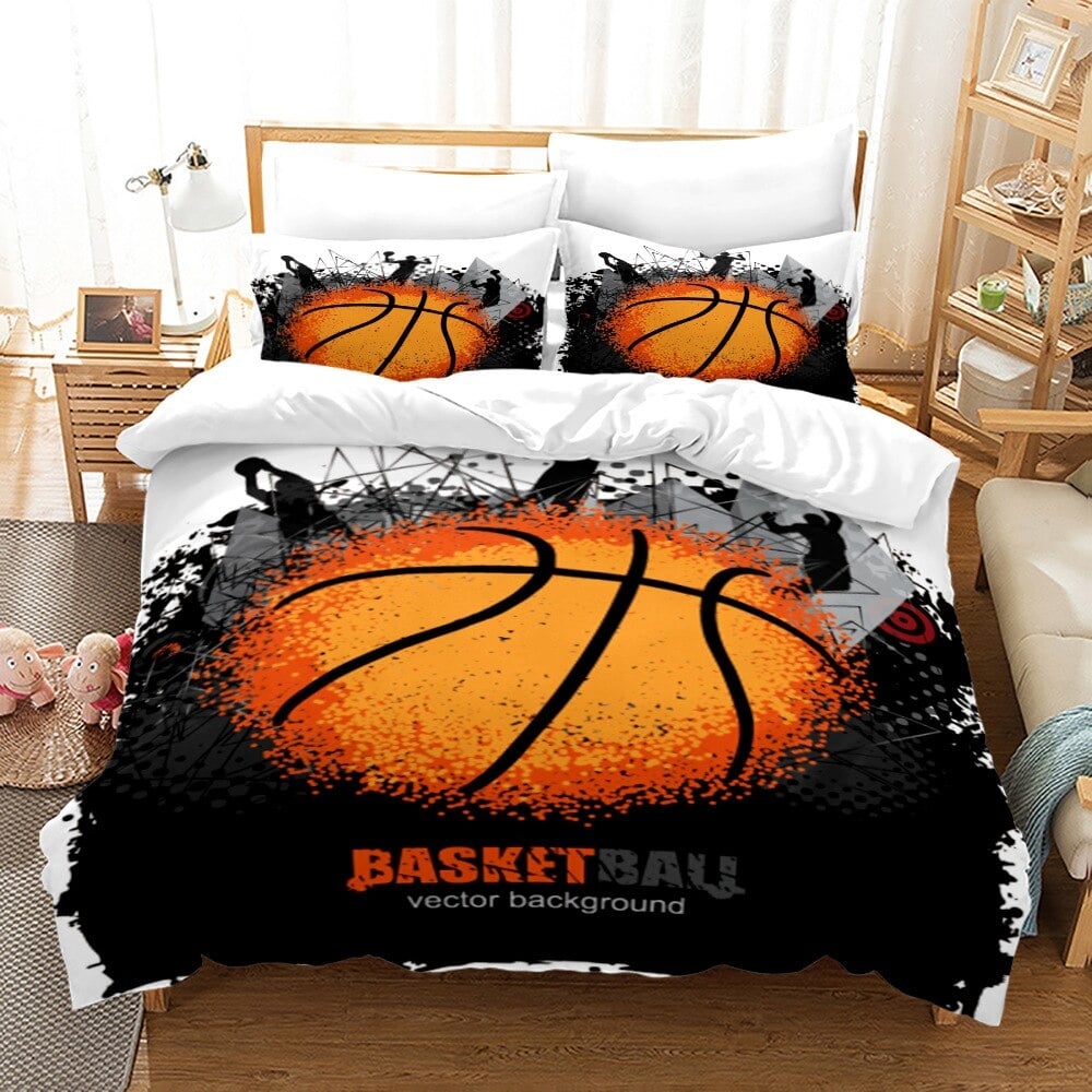 Parure de lit avec motif de basket-ball 81552 hrw5uf