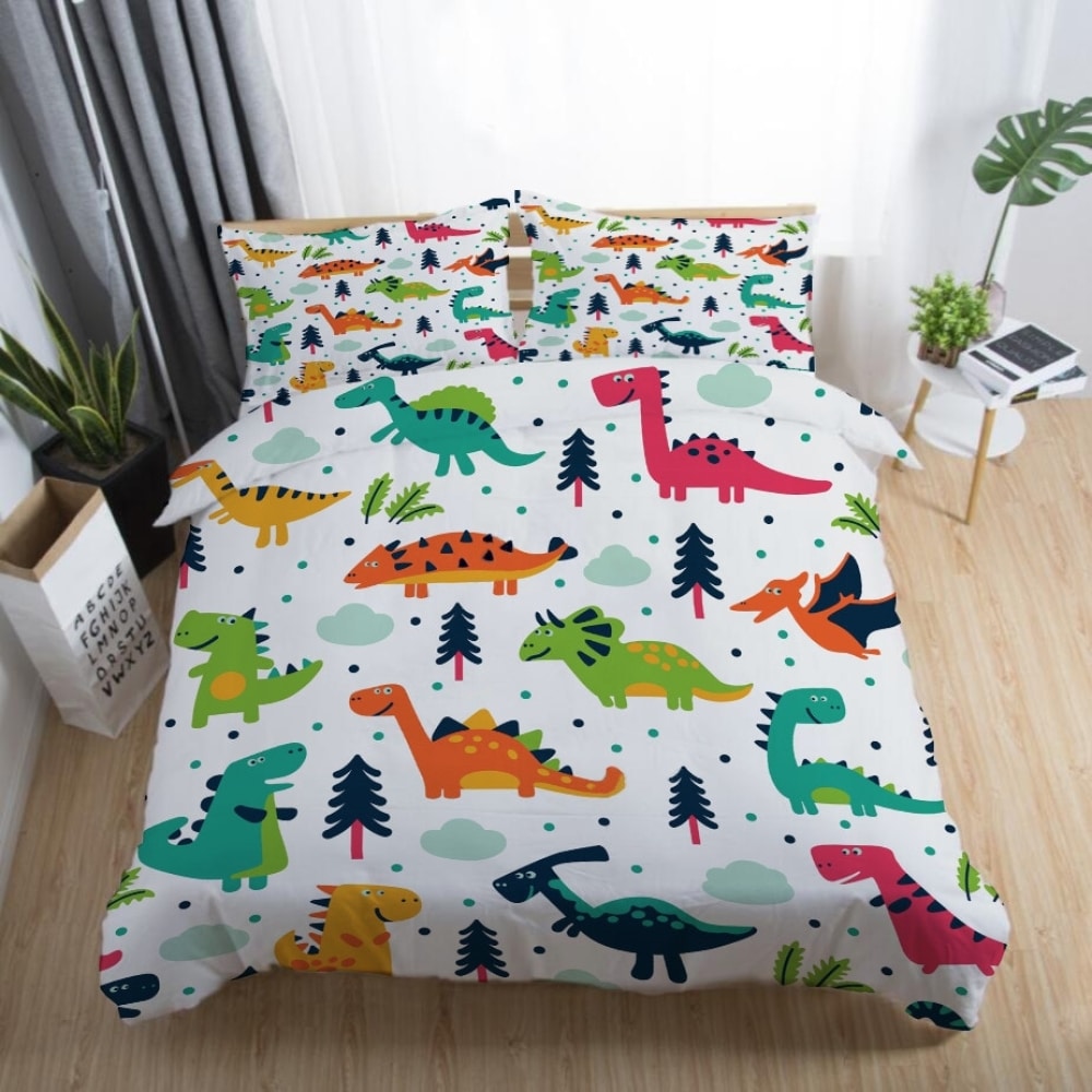 Parure de lit dinosaures pour enfants 85424 yikvvw