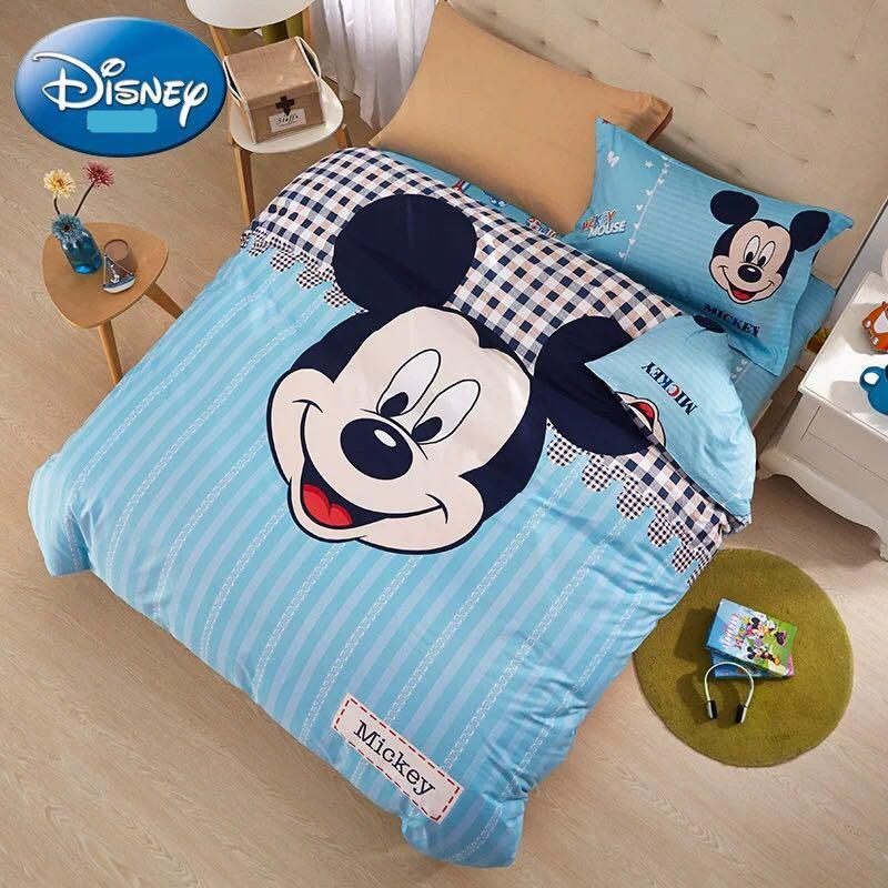 Parure de lit Disney Mickey bleu 