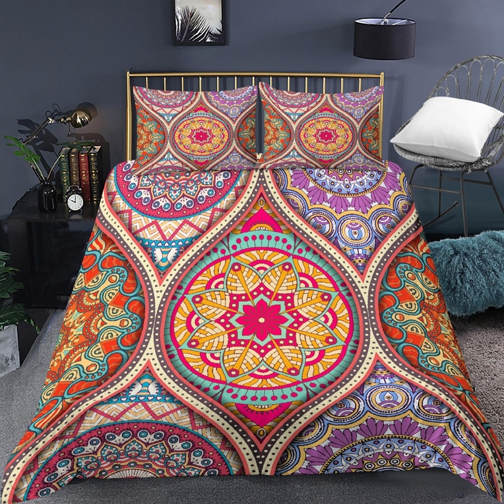 Parure de lit colorée motif mandala 52490 789c64