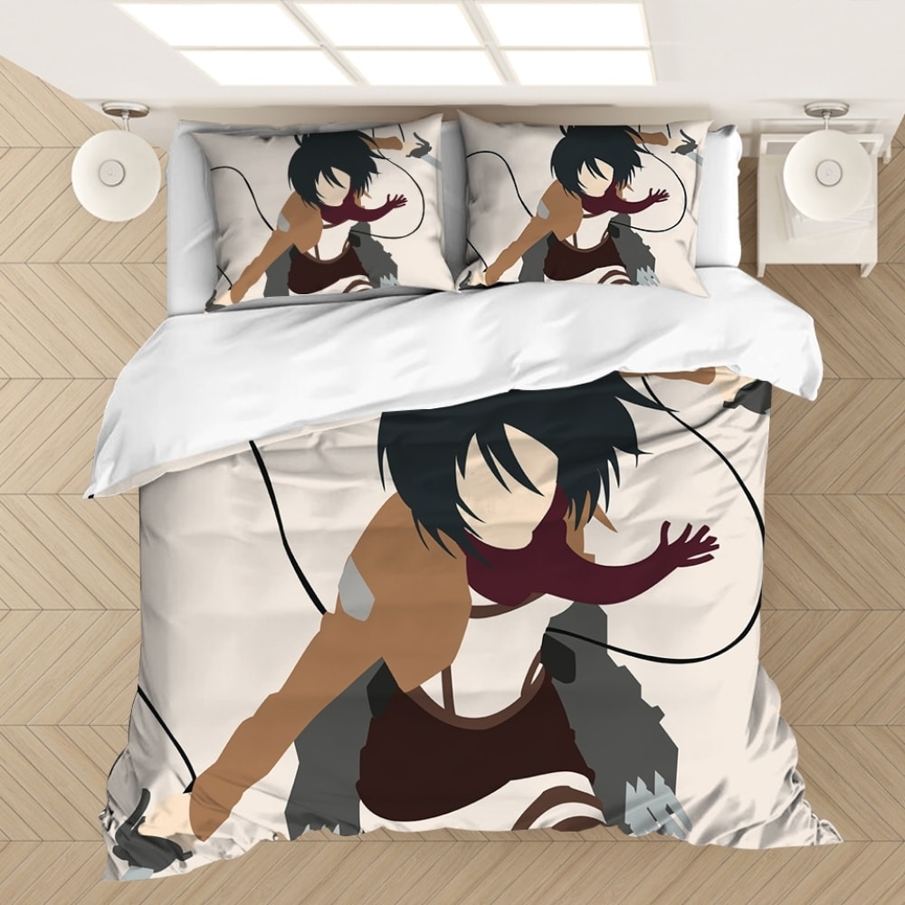 Parure de lit à motif Mikasa Ackerman 55233 41083d
