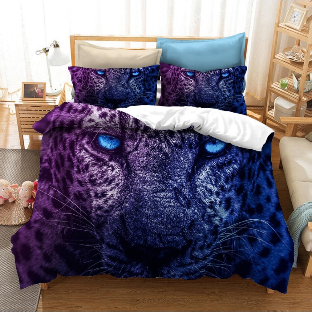 Parure de lit colorée à motif léopard 57184 9110a5