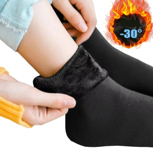 chaussette thermique pour l'hiver avec logo indiquant -30°