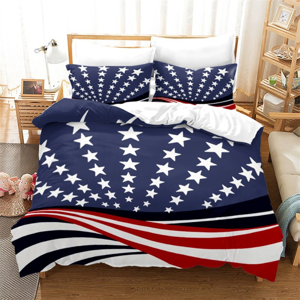 Parure de lit USA drapeau étoilé