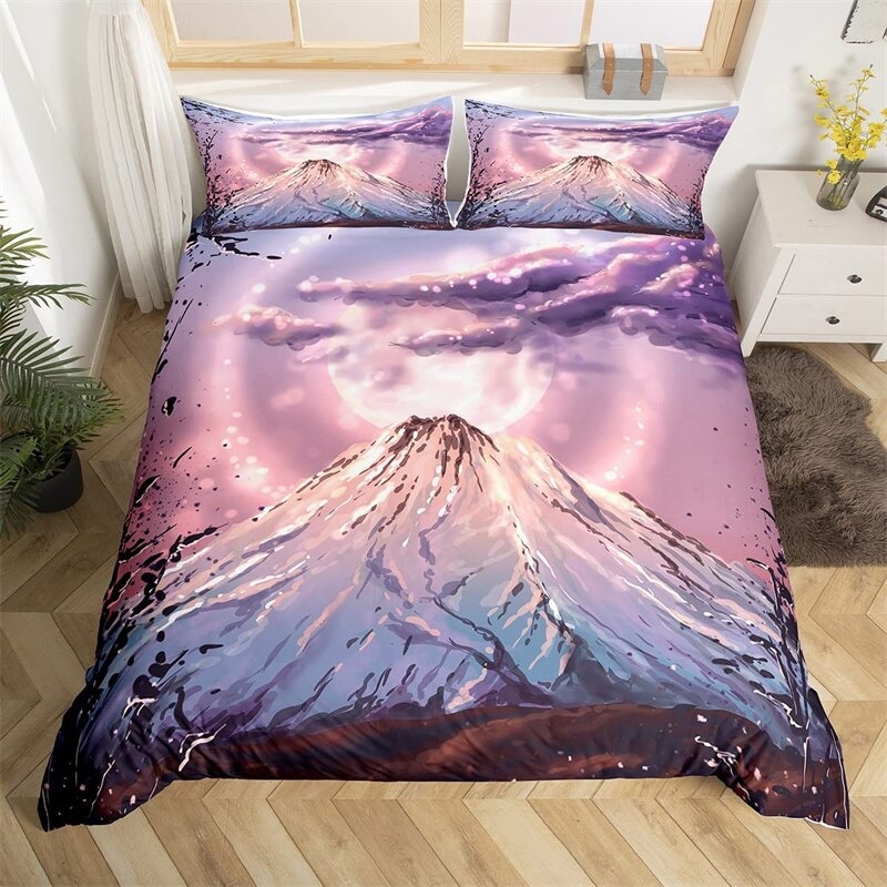 Parure de lit japon violet