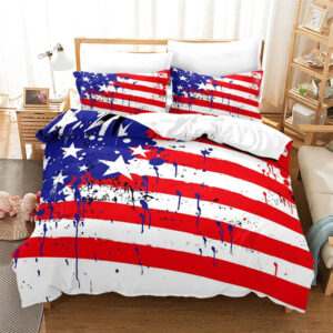 Parure de lit USA drapeau peint original
