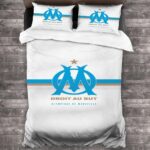 Parure de lit Marseille imprimée Olympique de Marseille logo