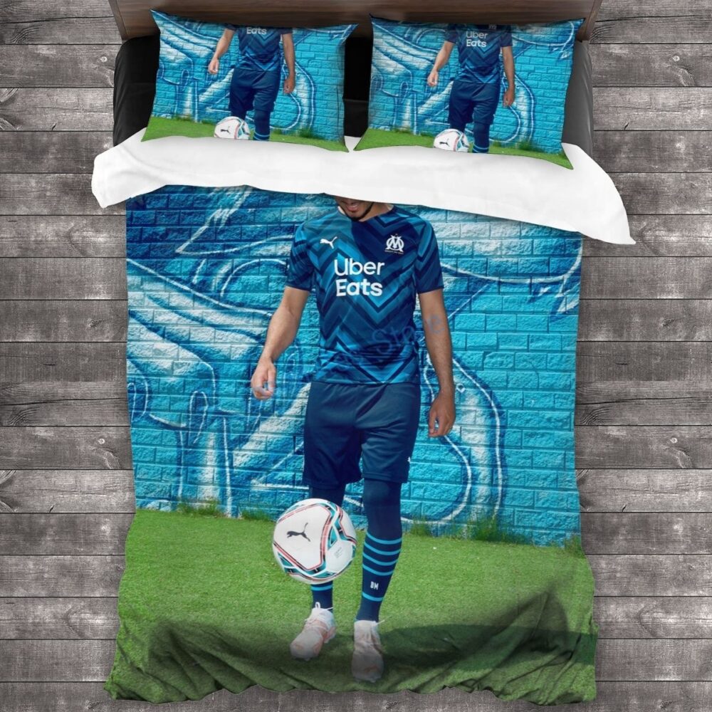 Parure de lit Marseille imprimée Olympique de Marseille joueur