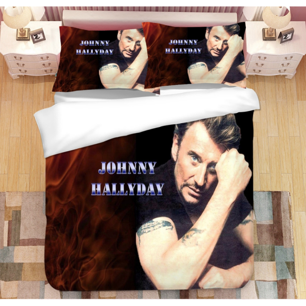 Parure de lit Johnny Hallyday tatouage