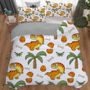 Parure de lit dinosaure dessin d'enfant amusant