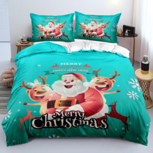 Homepage img Parure de lit de Noel imprime 3D pere Noel Merry Christmas 01