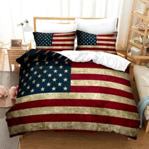 Parure de lit USA drapeau vintage