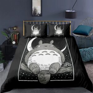 Totoro Parure De Lit Manga 3D Housse de Couette 220x240 Deco