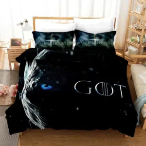 Parure de lit Game of Thrones avec un fond une chambre