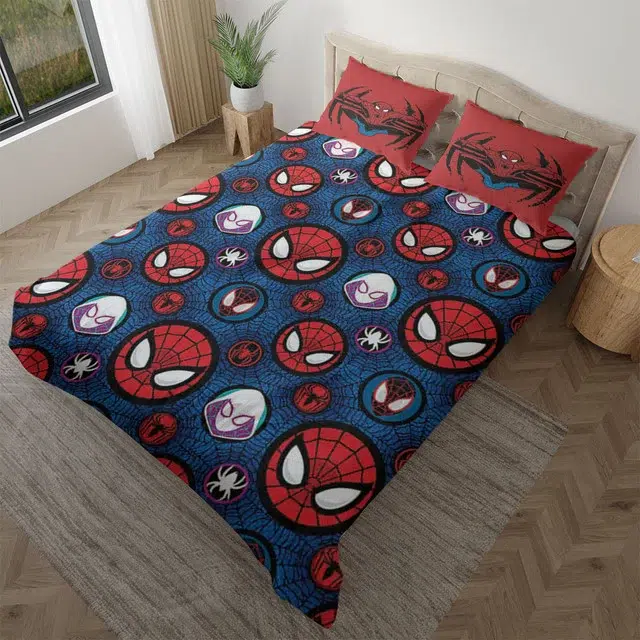 Parure de lit bleue et rouge Spiderman - Ma Parure