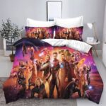 Parure de lit Avengers Endgame, dans une chambre à coucher