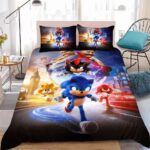 Parure de lit Sonic 3, dans une chambre à coucher