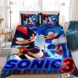 Parure de lit Sonic avec Shadow, dans une chambre à coucher