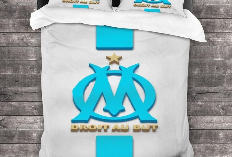 Parure de lit Marseille imprimée Olympique de Marseille