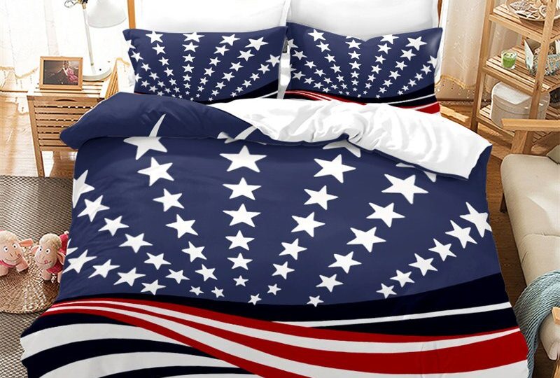 Parure de lit USA drapeau étoilé
