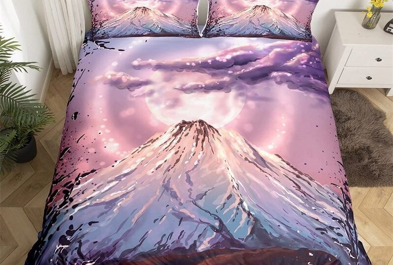 Parure de lit japon violet