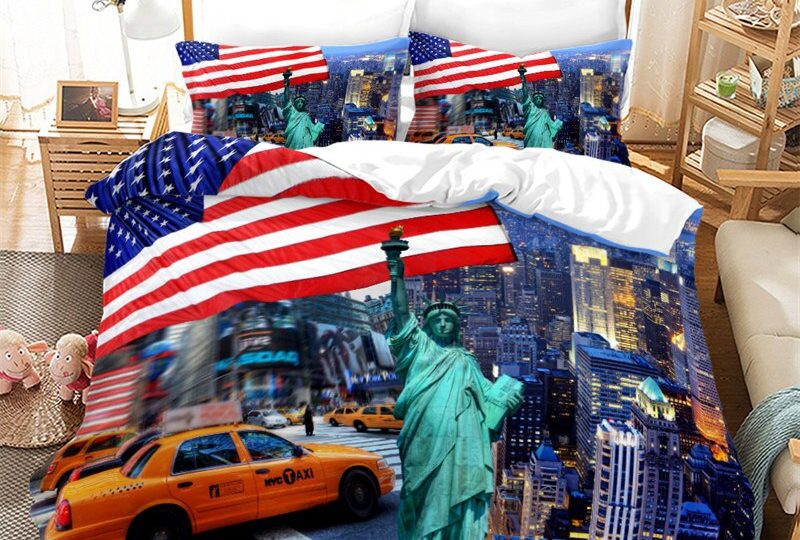 Parure de lit USA Time square New York