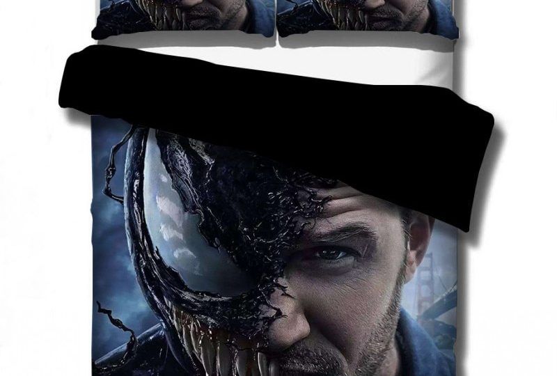 Parure de lit Venom transformation.Bonne qualité, confortable et à la mode sur un lit dans une maison