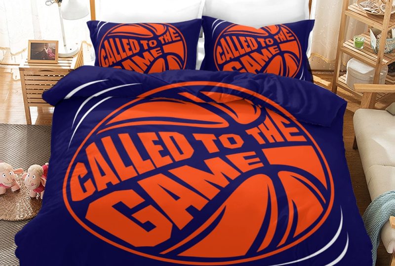 Parure de lit basketball 3D "Called to the game". Bonne qualité, confortable et à la mode sur un lit dans une maison
