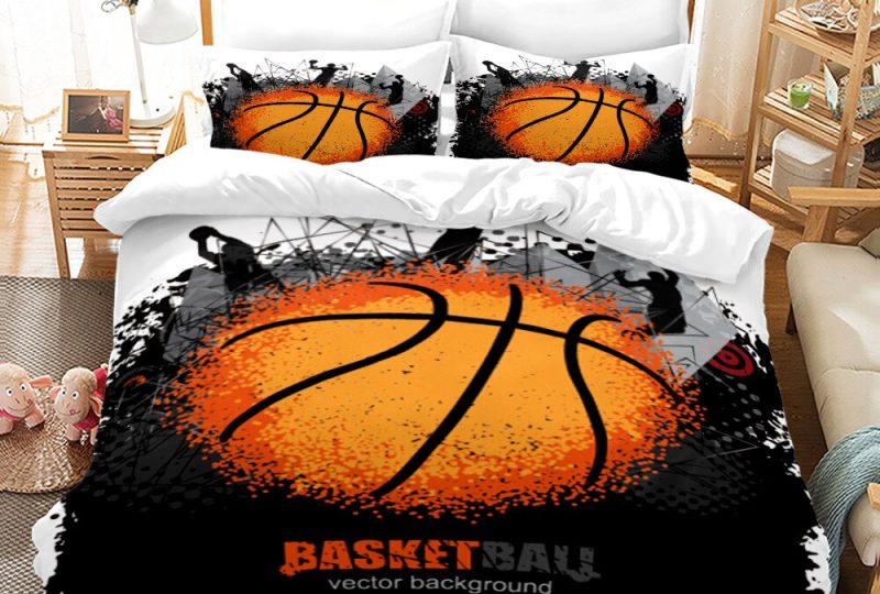 Parure de lit avec motif de basket-ball