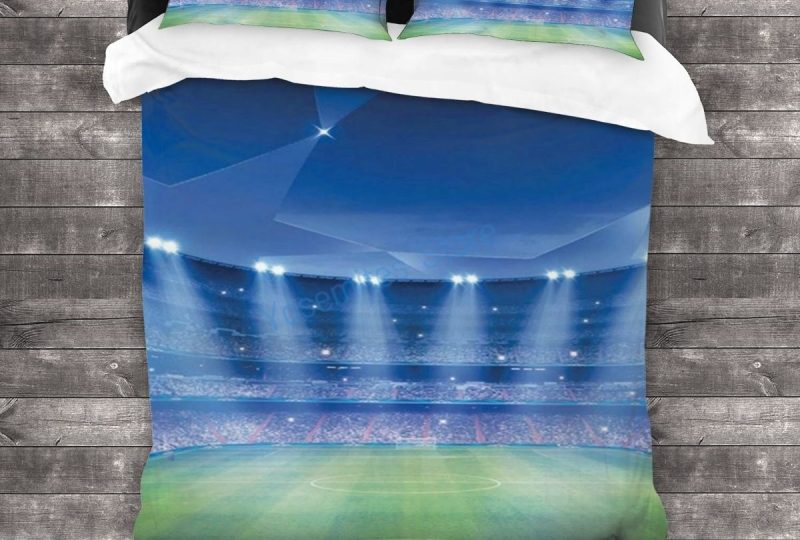 Parure de lit Marseille imprimée Olympique de Marseille Vélodrome