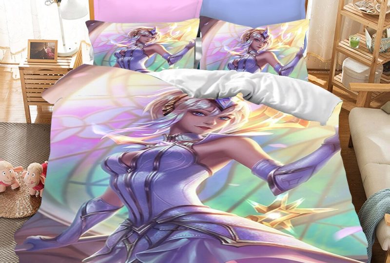 Legends et la combattante Ashe. Bonne qualité, confortable et à la mode sur un lit dans une maison