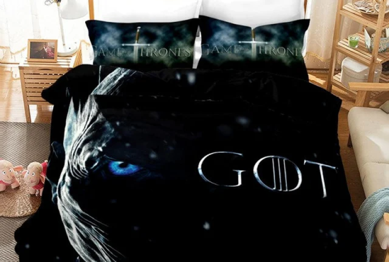 Parure de lit Game of Thrones avec un fond une chambre