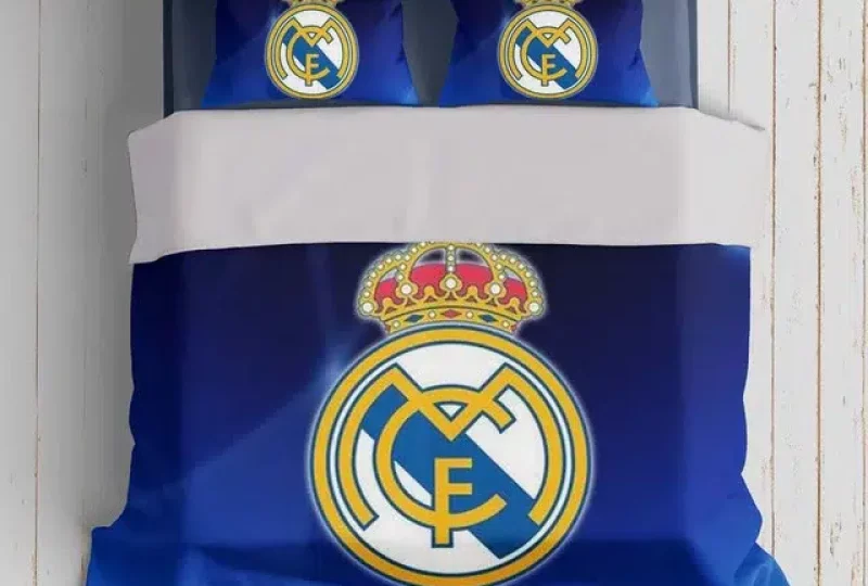 img_Parure de lit Real Madrid bleu pour deux personnes_02
