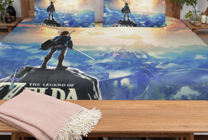 img_Parure de lit Zelda avec Link sur la montagne_02