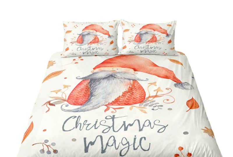 img_Parure de lit de Noël de luxe motif père Noël _02