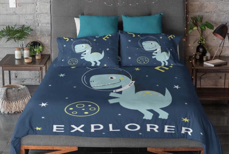 img_Parure de lit dinosaure bleu dans l’espace_02