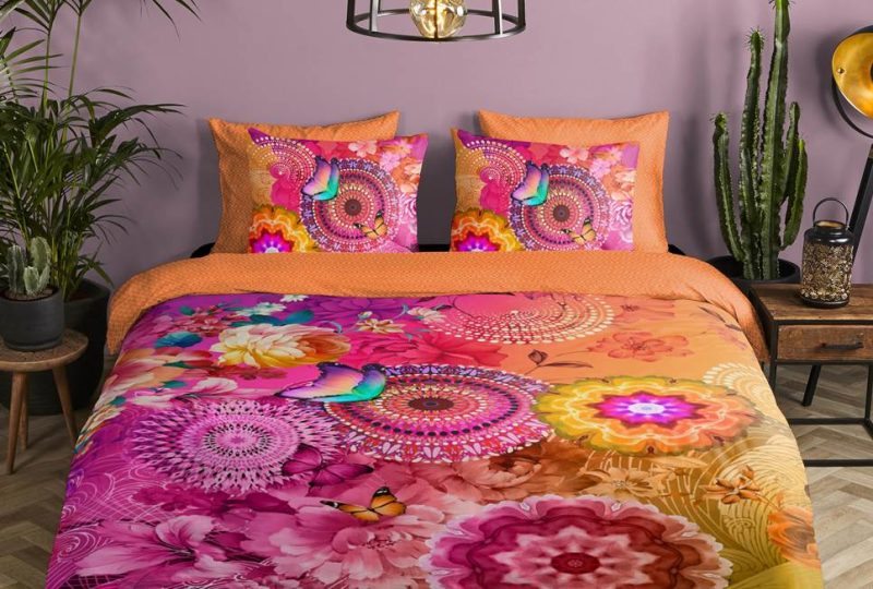 img_Parure de lit multicolore imprimé mandala_03