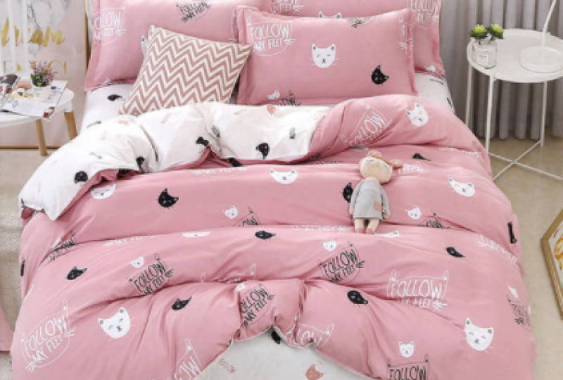Parure de lit motifs petits chats